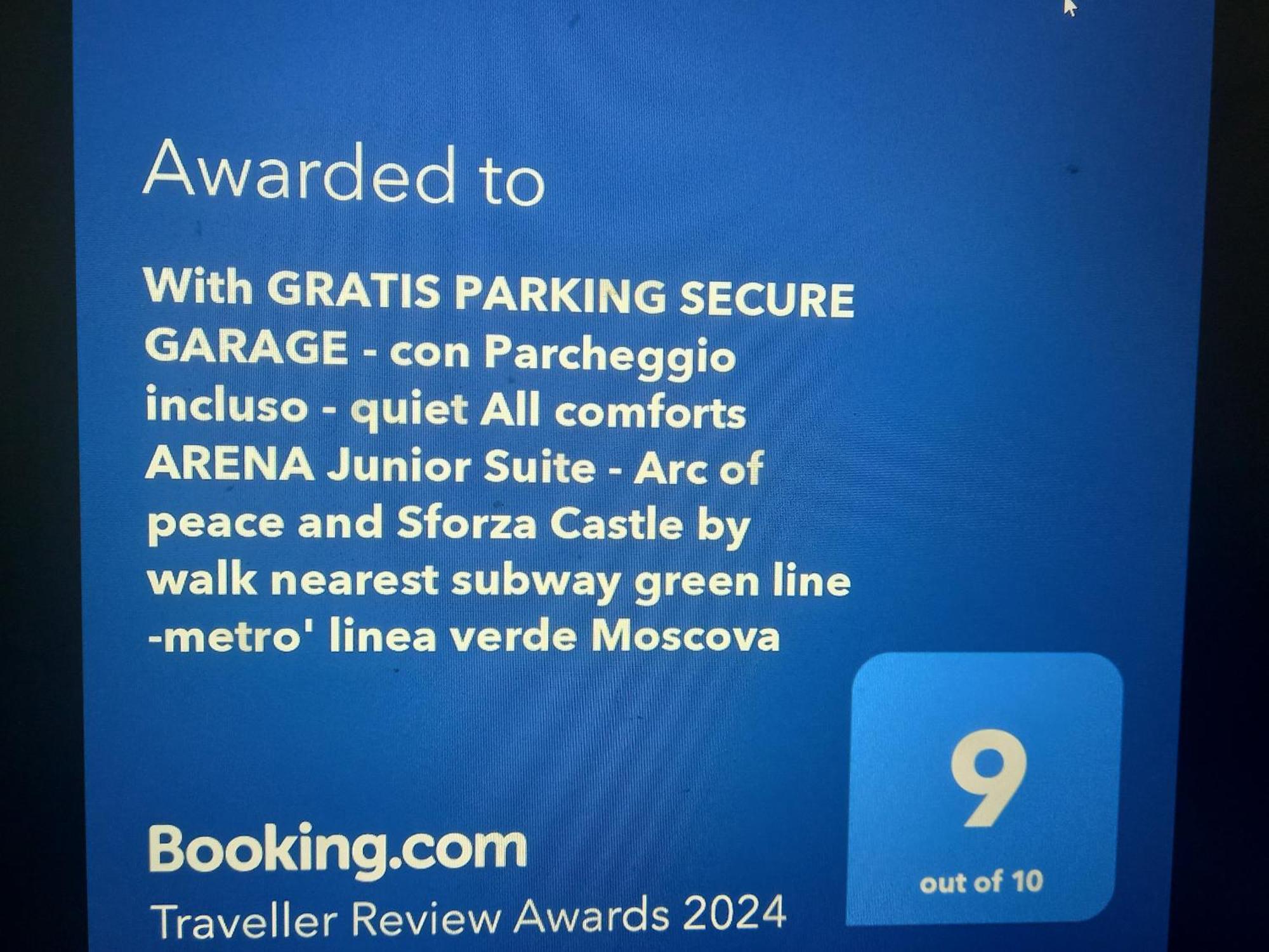 Arena Suite All Comforts - With Free Parking Garage Per Qualified Rate - Con Parcheggio Incluso Per Le Tariffe Qualificanti - Metro Verde Greenline Moscova 밀라노 외부 사진
